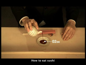 How to eat sushi